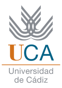Imagen del logo de la Universidad de Cádiz, con su diseño característico y colores institucionales.